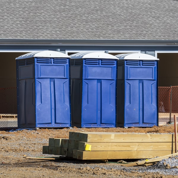 is there a specific order in which to place multiple porta potties in Rabbit Hash KY